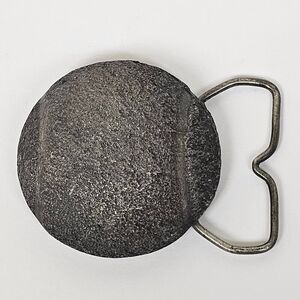 Vtg Tennis Round Textured Dome Ball Belt Buckle 1970s Metal Jimm Watson Sports